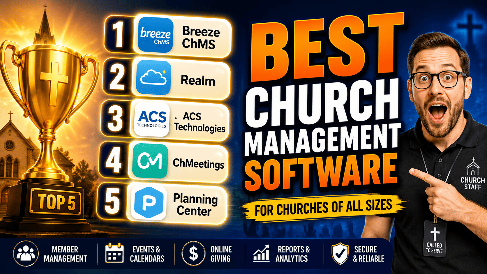 Best 5 Church Management Software for 2026