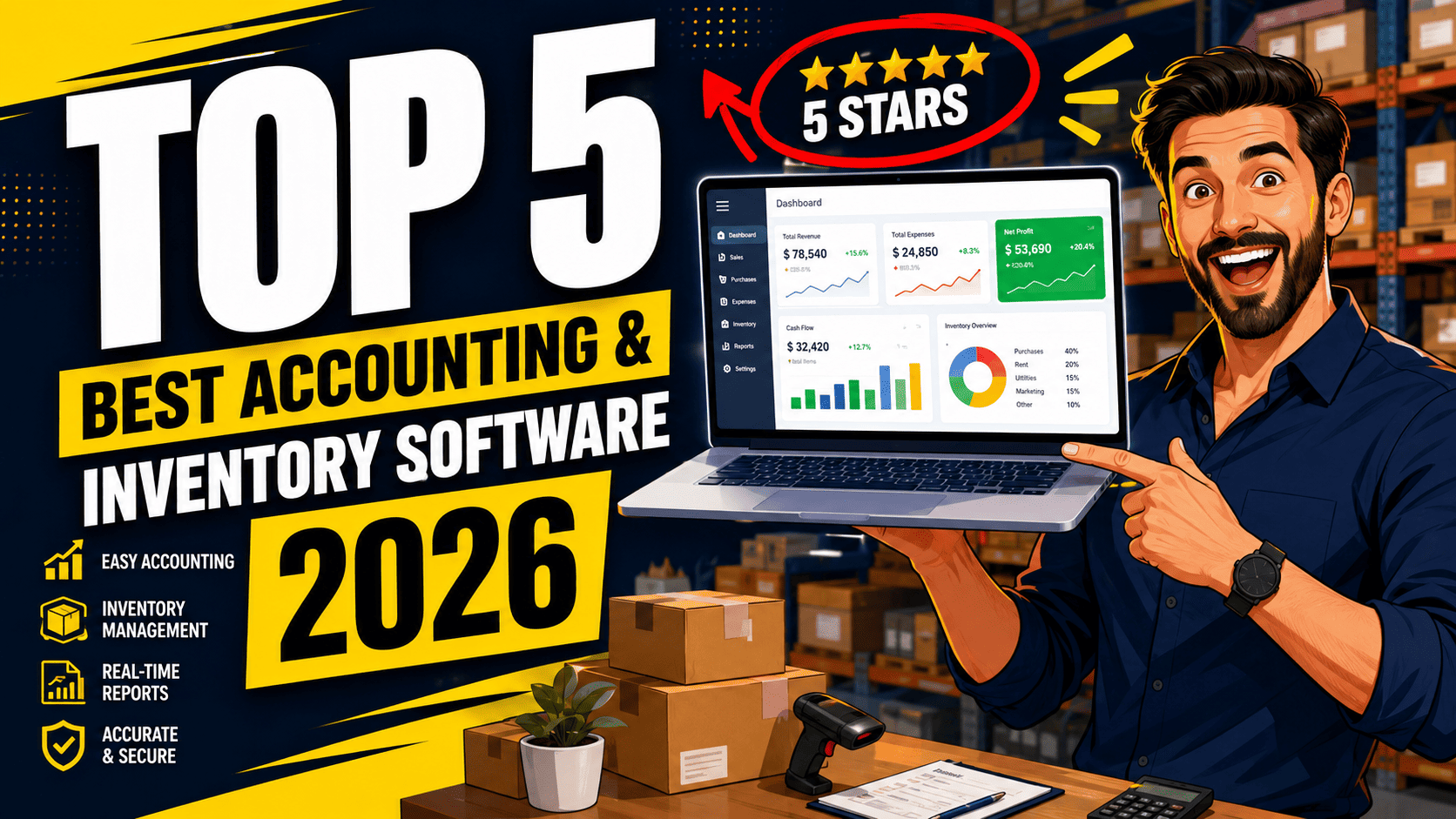 Top 5 Accounting and Inventory Software for Small Business (2026 Reviewed)